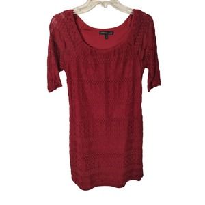 Chris Mclaughlin Red Lace Fully Lined Dress Size 4